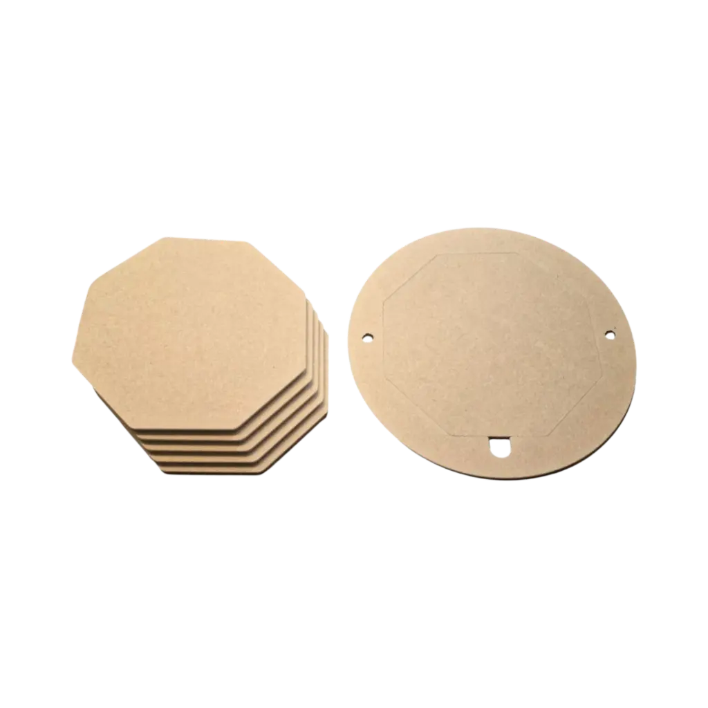 Sistema di mazze con inserti in MDF di alta qualità da 220 mm (2 fori da 254 mm / 10 pollici)